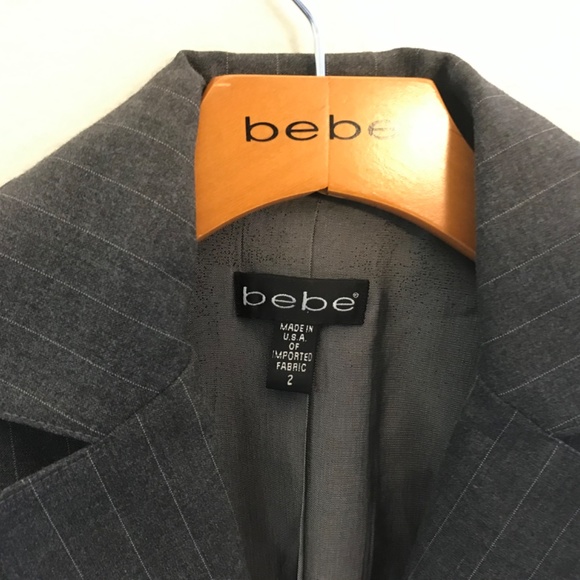 Beautiful lightly used striped bebe blazer - Picture 2 of 3